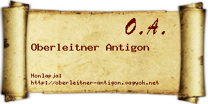 Oberleitner Antigon névjegykártya